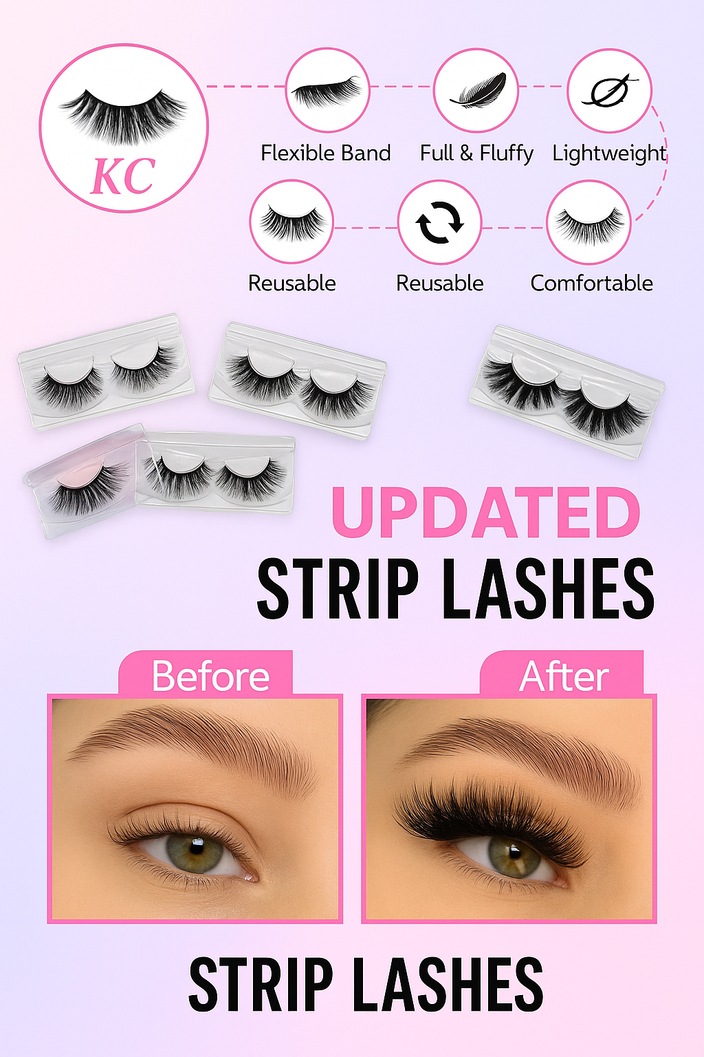 KC Bombshell Strip Lash Kit